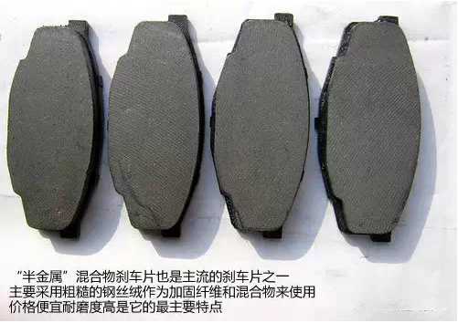 你的“半金屬”混合物剎車片是些什么貨色你知道嗎？